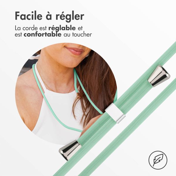 imoshion ﻿Coque en silicone avec cordon Apple iPhone X / Xs - Menthe verte