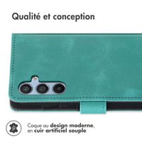 imoshion Etui de télephone portefeuille avec cordon Samsung Galaxy A14 (5G/4G) - Turquoise