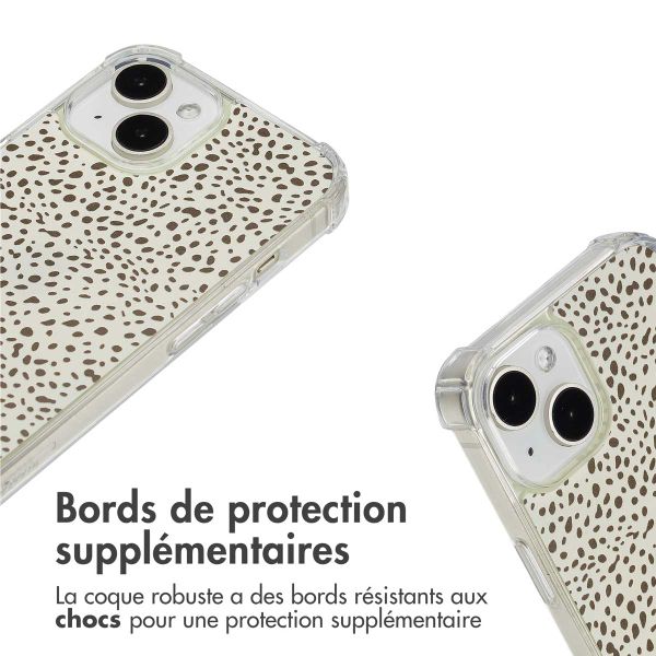 imoshion Coque Design avec cordon Apple iPhone 15 - Desert Dots