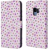 imoshion Étui de télephone portefeuille Design Samsung Galaxy S9 - Purple Flowers