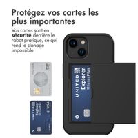 imoshion Coque arrière avec porte-cartes Apple iPhone 15 - Noir