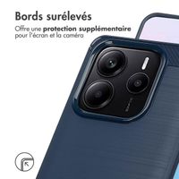 imoshion Coque Brushed Xiaomi Redmi Note 14 (5G) - Bleu foncé