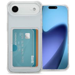 imoshion Coque silicone avec porte-cartes Apple iPhone 17 Air - Transparent
