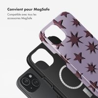 Selencia Coque arrière Vivid avec MagSafe Apple iPhone 15 - Stars Plum Lilac