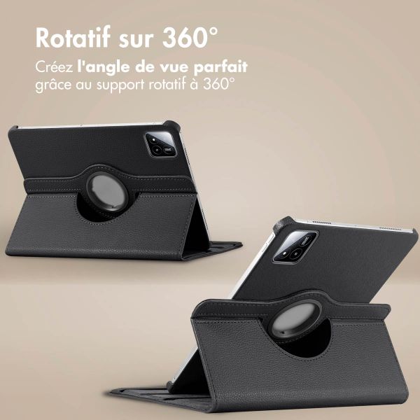 imoshion Coque tablette rotatif à 360° Xiaomi Pad 7 / 7 Pro - Noir
