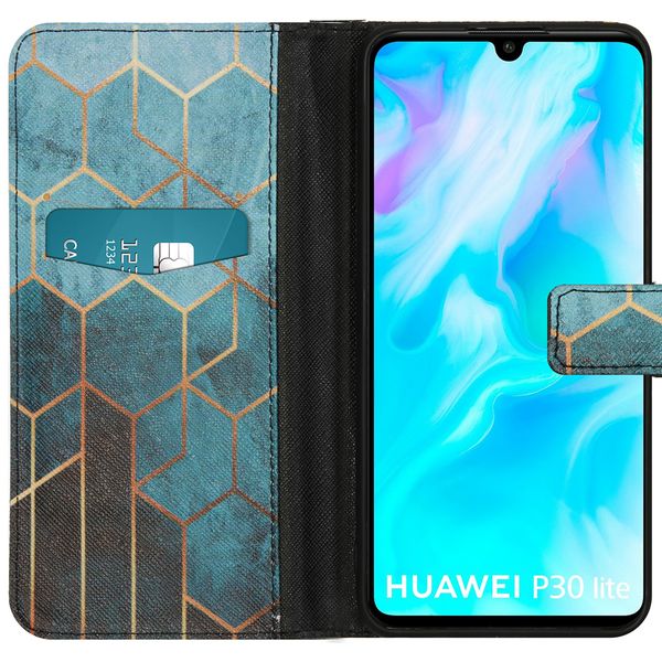 imoshion Coque silicone design Huawei P30 Lite - Green Honeycomb