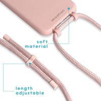 imoshion Coque de couleur avec cordon amovible Apple iPhone 11 - Rose