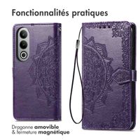 imoshion Etui de téléphone portefeuille Mandala OnePlus Nord CE 4 - Violet