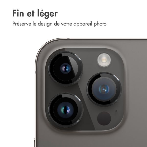 imoshion ﻿Lot de 2 protections d'objectif de caméra Apple iPhone 14 Pro / 14 Pro Max - Gris