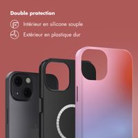 Selencia Coque arrière Vivid avec MagSafe Apple iPhone 13 - Gradient Soft Blush