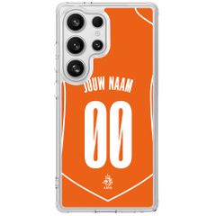 Crée ta propre coque arrière transparente Nederlands Elftal Samsung Galaxy S25 Ultra - Équipe nationale néerlandaise '04