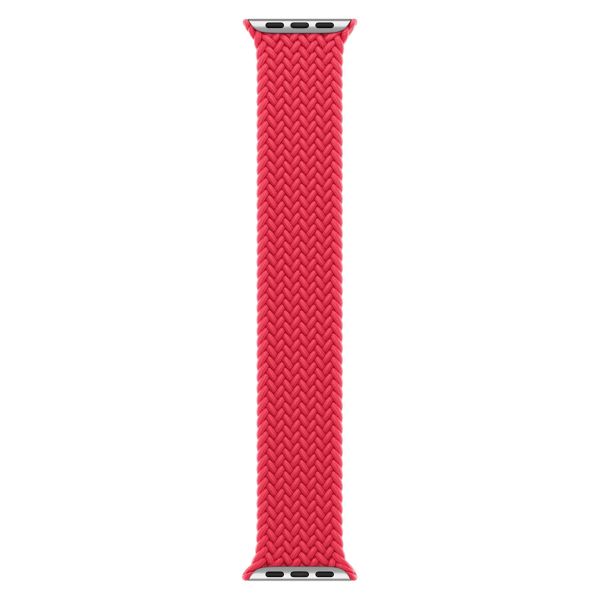 Apple Bracelet Solo tressé Apple Watch | 44/45/46/49 mm - Taille 6 - (Product) Red