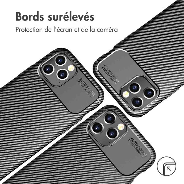 imoshion Coque silicone Carbon Apple iPhone 12 Pro Max - Noir
