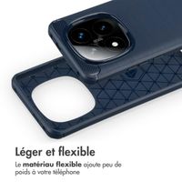 imoshion Coque Brushed Xiaomi Redmi Note 14 Pro Plus (5G) - Bleu foncé