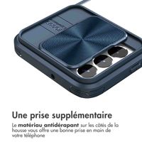 imoshion Coque arrière Camslider Samsung Galaxy S22 - Bleu foncé