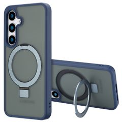 Accezz Coque Ring Stand avec MagSafe Samsung Galaxy S24 Plus - Bleu
