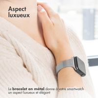 imoshion Bracelet pliant Milanese Apple Watch Series 1 t/m 9 / SE (38/40/41 mm) | Series 10 / 11 (42 mm) - Argent