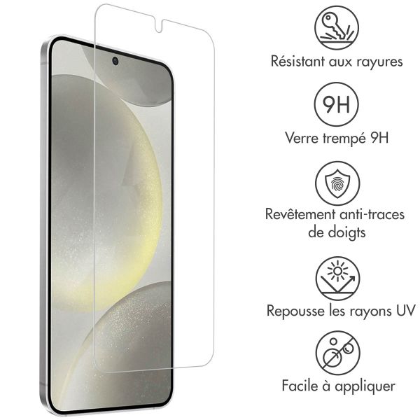 Accezz Protection d'écran en verre trempé 2-pack Samsung Galaxy S24