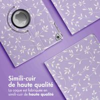 imoshion Coque tablette Design rotatif à 360° Apple iPad 6 (2018) 9.7 pouces / iPad 5 (2017) 9.7 pouces / Air 2 (2014)/Air 1 (2013) - Lavender Flowers