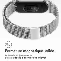 imoshion Bracelet magnétique milanais Xiaomi Smart Band 8 / 9 - Argent