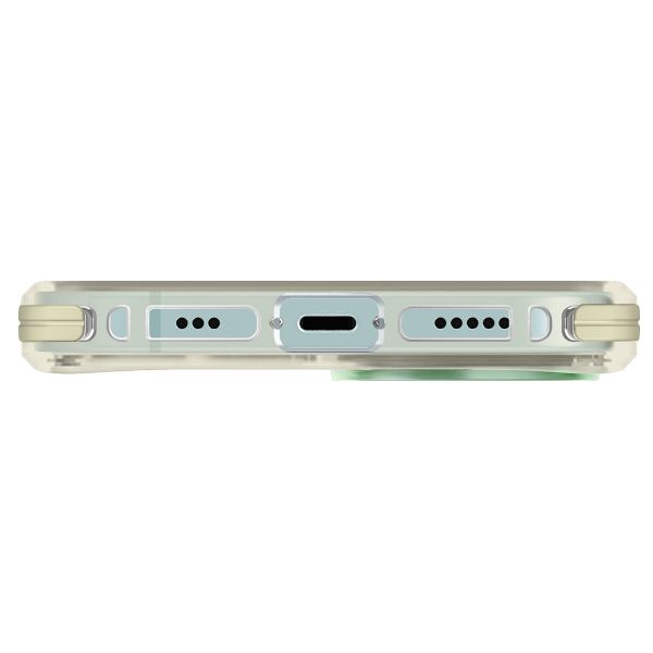 Uniq Coque Combat Duo MagSafe iPhone 15 - Mint (Sea Green/ Soft Yellow)