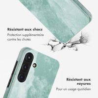 Selencia Coque arrière Vivid Samsung Galaxy S25 - Marble Grayed Jade