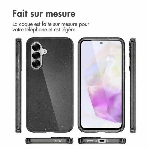 imoshion Coque Pailletée Samsung Galaxy A36 - Glitter Noir