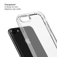 Selencia Coque avec crochets amovibles Apple iPhone SE (2022 / 2020) / 8 / 7 - Transparent