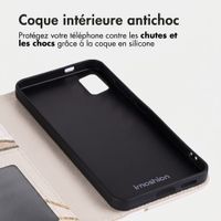 imoshion Étui de télephone portefeuille Design Samsung Galaxy A51 - Beige Graphic