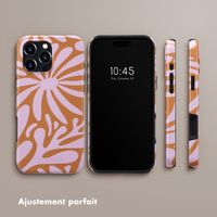 Selencia Coque arrière Vivid Tough avec MagSafe iPhone 16 Pro Max - Modern Bloom Pink