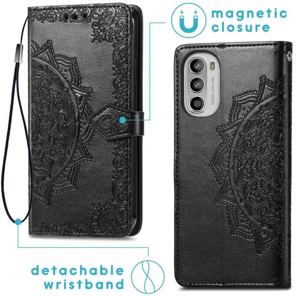 imoshion Etui de téléphone portefeuille Mandala Sony Xperia 10 IV - Noir