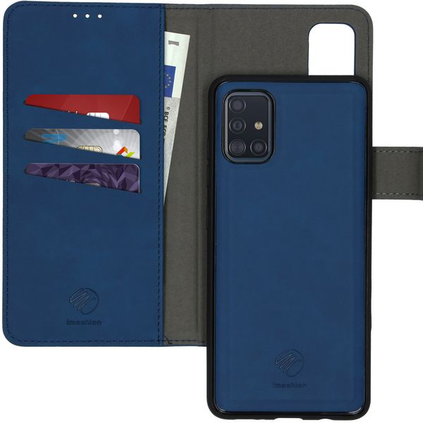 imoshion Etui de téléphone 2-en-1 amovible Samsung Galaxy A51 - Bleu