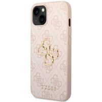 Guess Coque 4G Metal Logo Backcover iPhone 15 - Rose