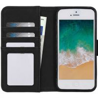 imoshion Étui de télephone portefeuille de luxe Apple iPhone SE (2016) / 5 / 5s - Bleu foncé