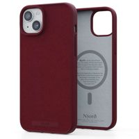 Njorð Collections Coque daim Comfort+ MagSafe iPhone 15 Plus - Red