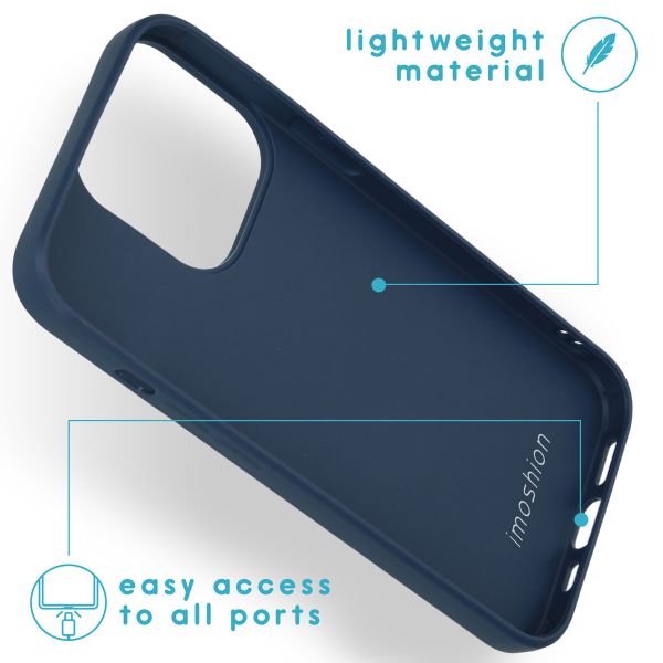 imoshion Coque Couleur Apple iPhone 13 Pro - Bleu foncé