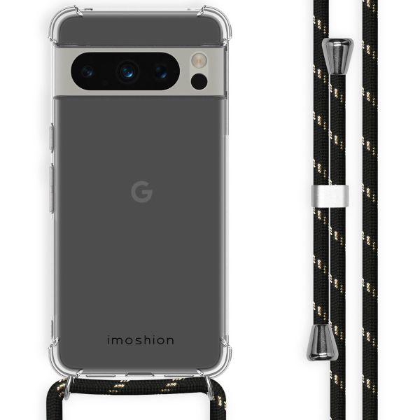 imoshion Coque avec dragonne Google Pixel 8 Pro - Noir & Doré