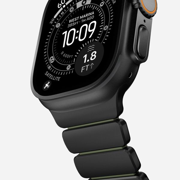 Nomad Bracelet Stratos Apple Watch | 44/45/46/49 mm - Forest Green / Black Titanium