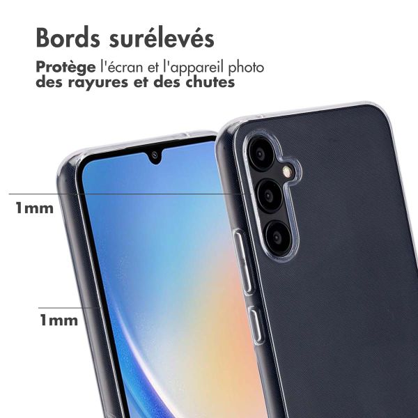 Accezz Coque Clear 100% recyclée Samsung Galaxy A34 (5G) - Transparent