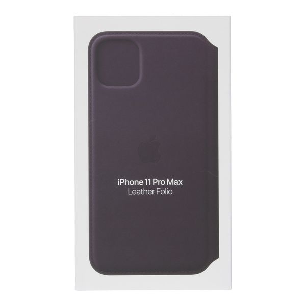 Apple Étui de télephone portefeuille Leather Folio Apple iPhone 11 Pro Max - Aubergine