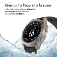 imoshion Bracelet QuickFit® en silicone - Connexion Garmin Watch 26 mm - Noir