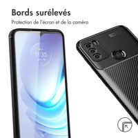 imoshion Coque silicone Carbon Motorola Moto G50 - Noir