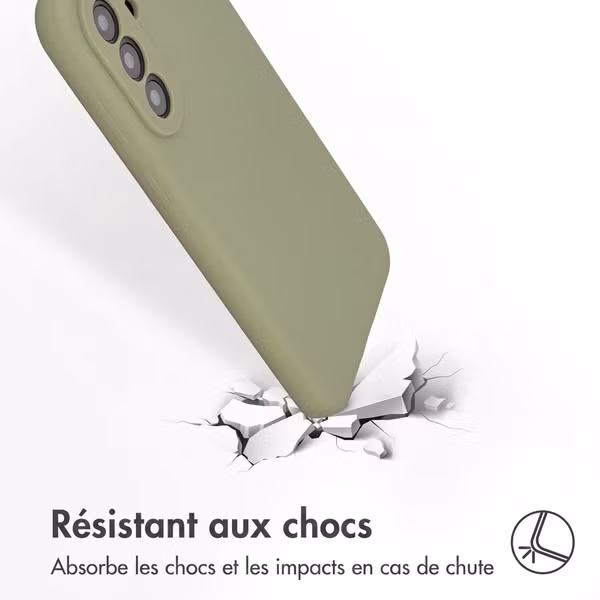 Accezz Coque Liquid Silicone Samsung Galaxy A57 (5G) - Cooper Green