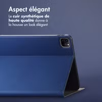 Accezz Coque tablette Classic Apple iPad Pro 12.9 (2022) / Pro 12.9 (2021) / Pro 12.9 (2020) - Bleu foncé