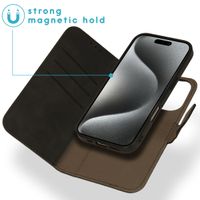 imoshion Etui de télephone luxe 2-en-1 amovible Apple iPhone 16 Pro - Noir