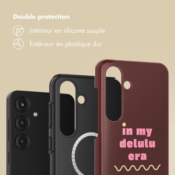 Selencia Coque arrière Vivid avec MagSafe Samsung Galaxy S25 - Delulu