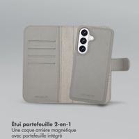 Selencia Étui portefeuille amovible Olyn avec MagSafe Samsung Galaxy S26 - Gris