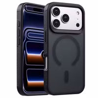 Accezz Coque Givrée Robuste avec MagSafe Apple iPhone 17 Pro - Noir