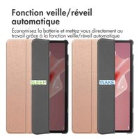 imoshion Coque tablette Trifold Lenovo Tab P12 - Rose Doré