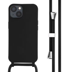 imoshion Coque en silicone avec cordon Apple iPhone 13 - Noir